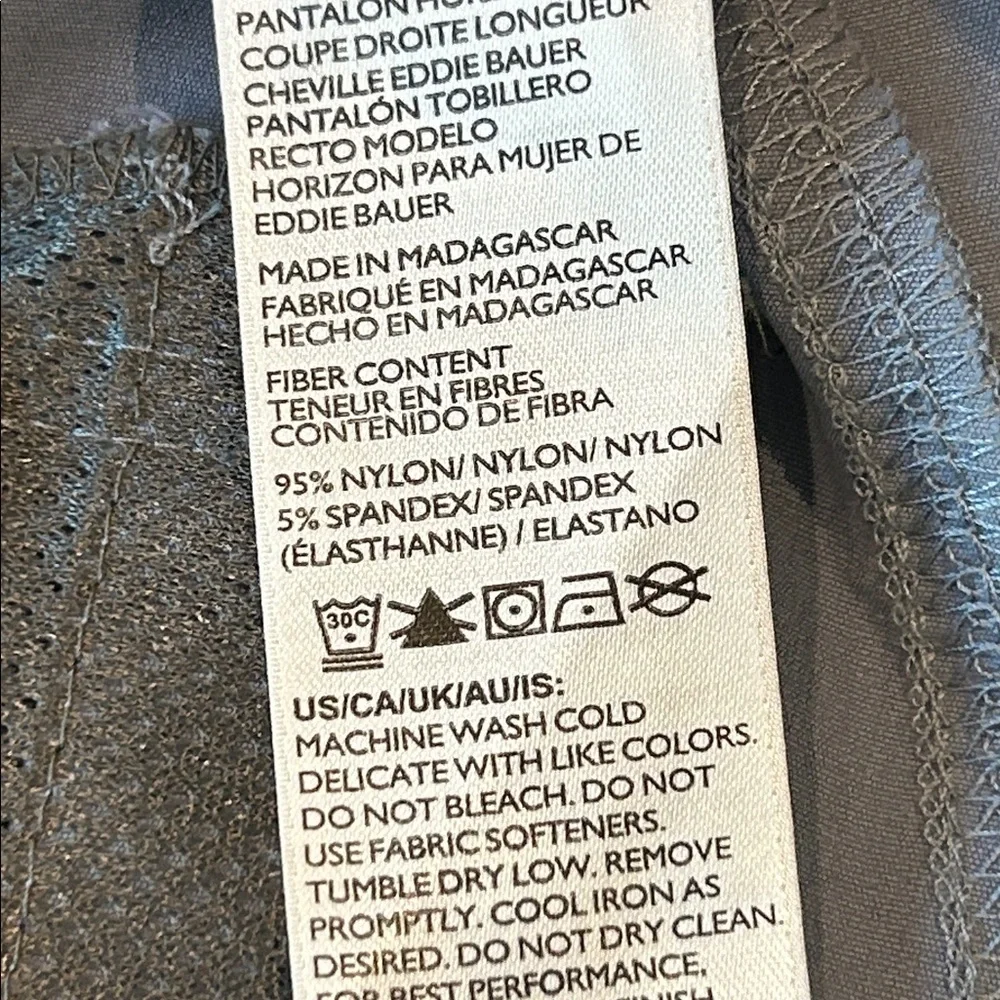 Eddie Bauer women's gray tech pants size 14